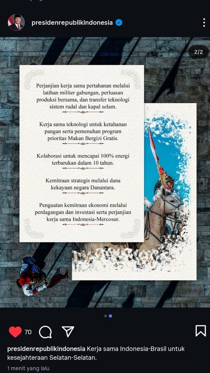 Postingan Istagram