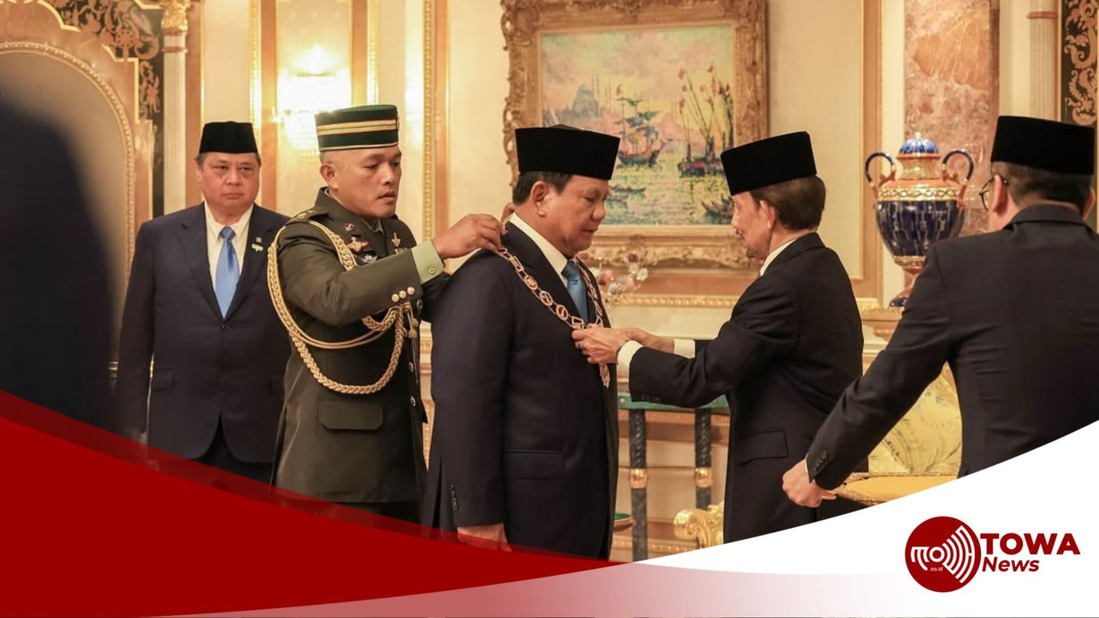 Presiden Prabowo Terima Penghargaan Tinggi dari Brunei Darussalam