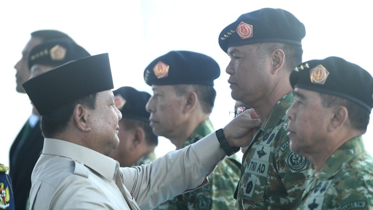 Presiden Prabowo Resmikan Enam Kodam Baru dan Lantik Panglima Kodam