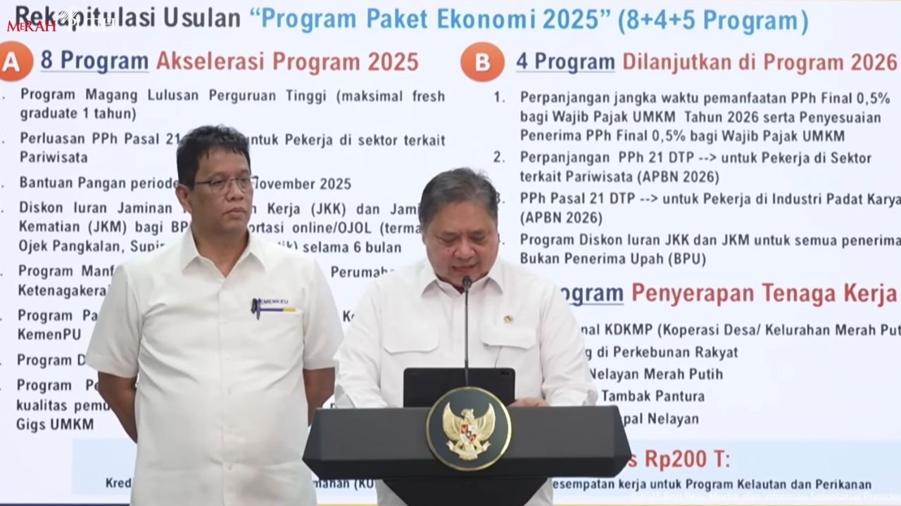 Pemerintah Luncurkan Paket Ekonomi 8+4+5 untuk Dongkrak Lapangan Kerja dan Daya Beli