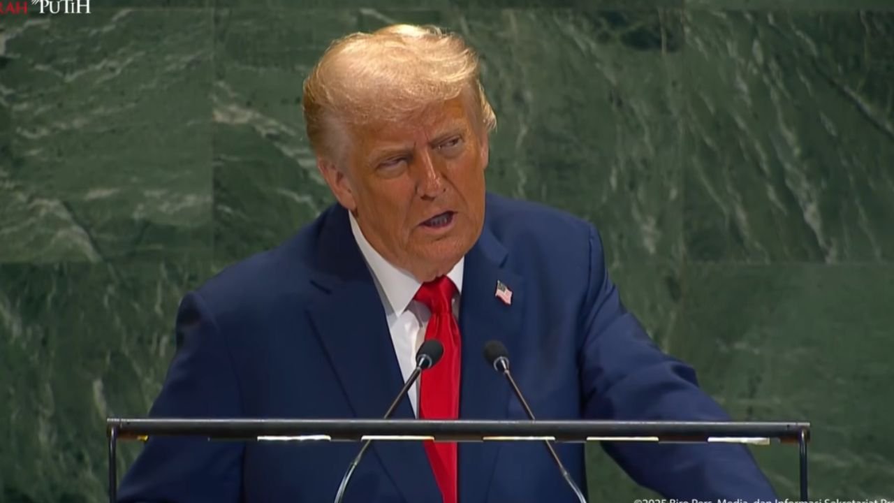 Trump Buka Pidato di Sidang Umum PBB dengan Sindir Teleprompter yang Rusak