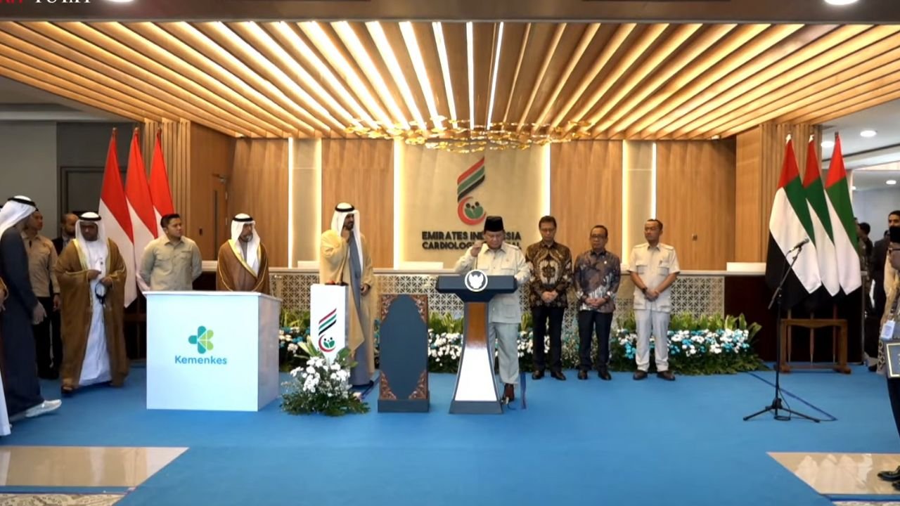 Prabowo Resmikan Rumah Sakit Jantung Kerja Sama Indonesia-UEA di Solo