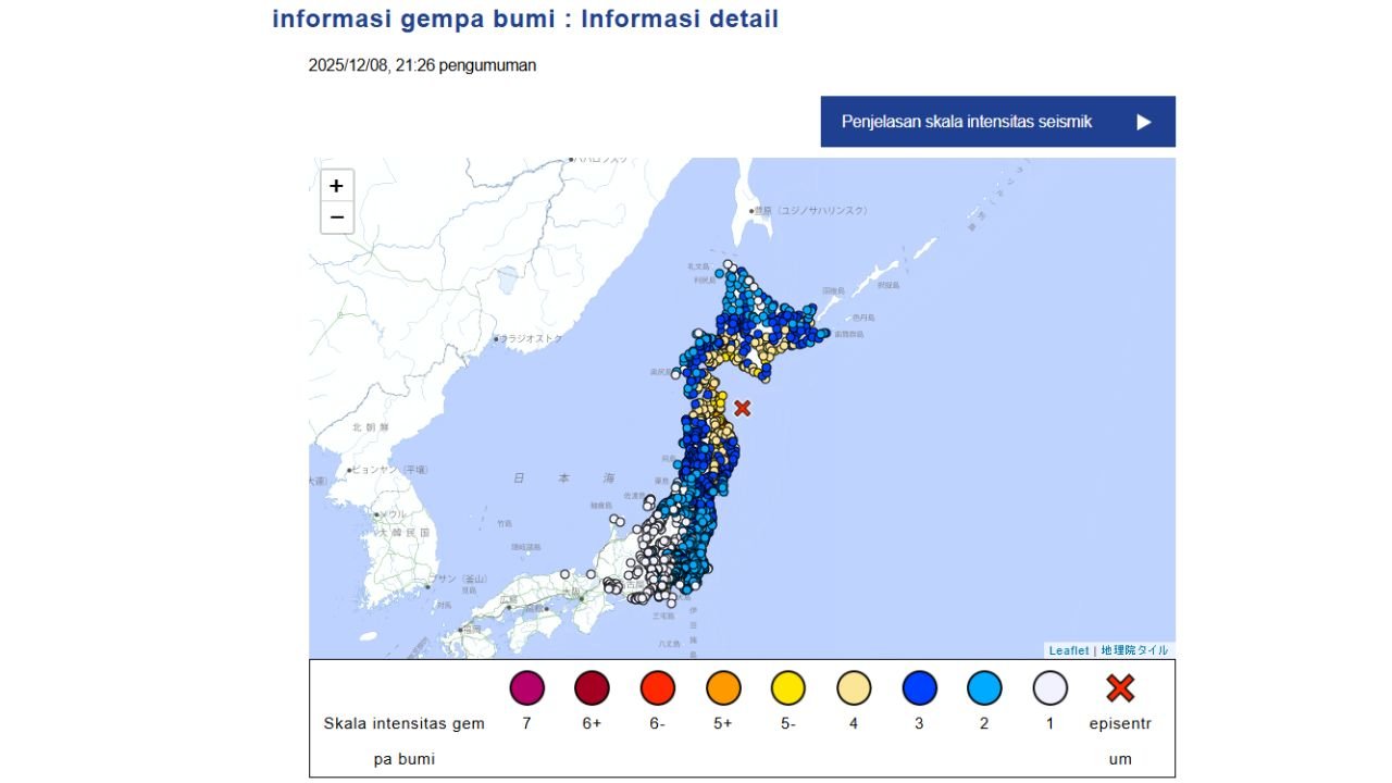 Gempa Magnitudo 7,5 Hantam Jepang, 30 Orang Terluka