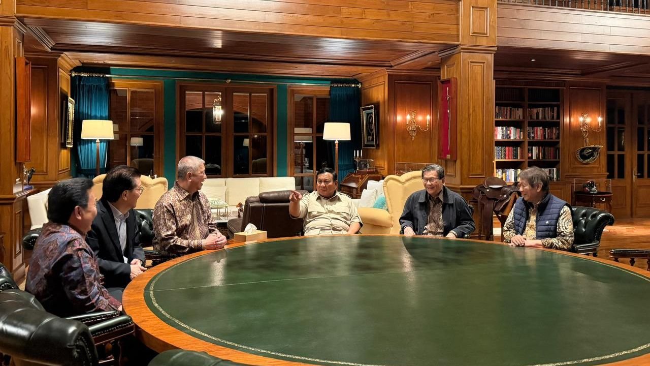 Prabowo Gelar Pertemuan Empat Jam dengan Lima Konglomerat Nasional di Hambalang