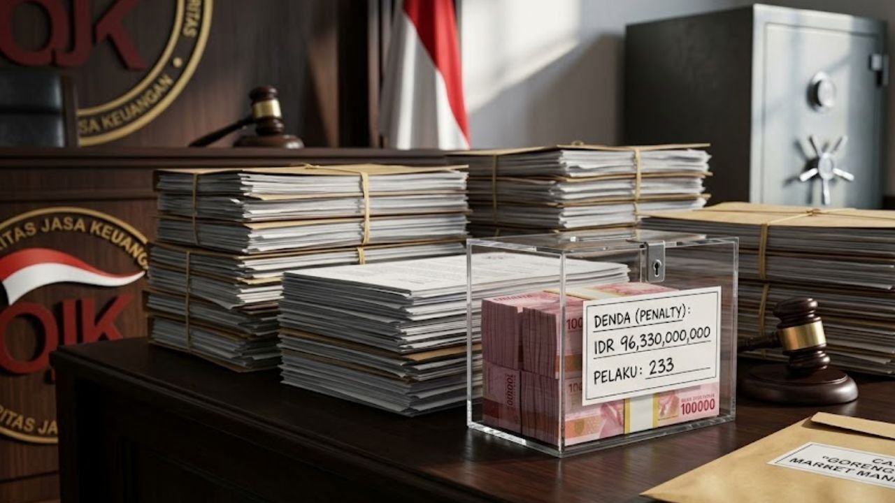 OJK Jatuhkan Denda Rp96,33 Miliar kepada 233 Pelaku Pasar Modal, Termasuk Kasus Goreng Saham