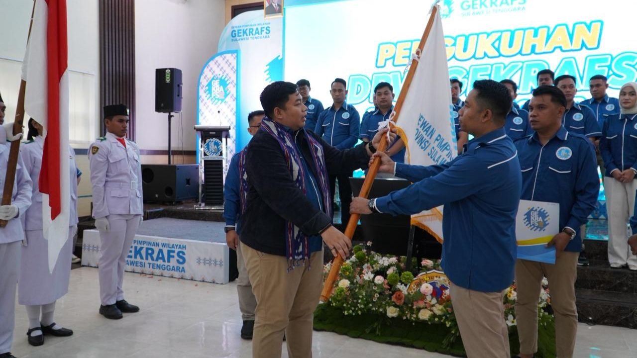 DPP Gekrafs Lantik DPW dan 10 DPC se-Sulawesi Tenggara, Kawendra Tegaskan Potensi Ekonomi Kreatif di Bumi Anoa